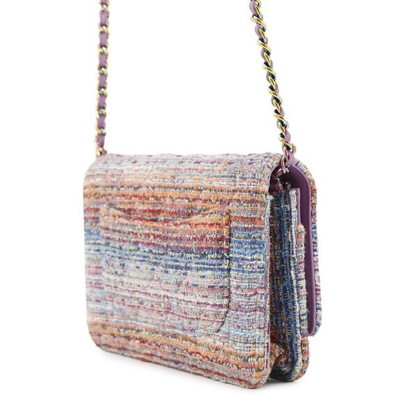 CHANEL Chain wallet Tweed Multicolor - Picture 2 of 16